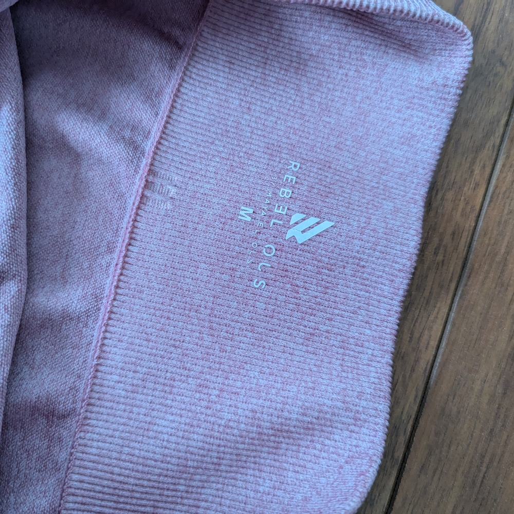 Women's Pink and White Sports Bra - Picture 4 of 5